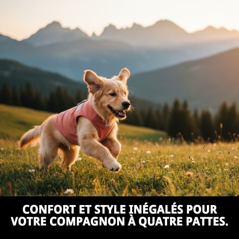 Gilet Moly Saumon T-XXS : Confort et Style pour votre Animal de Compagnie