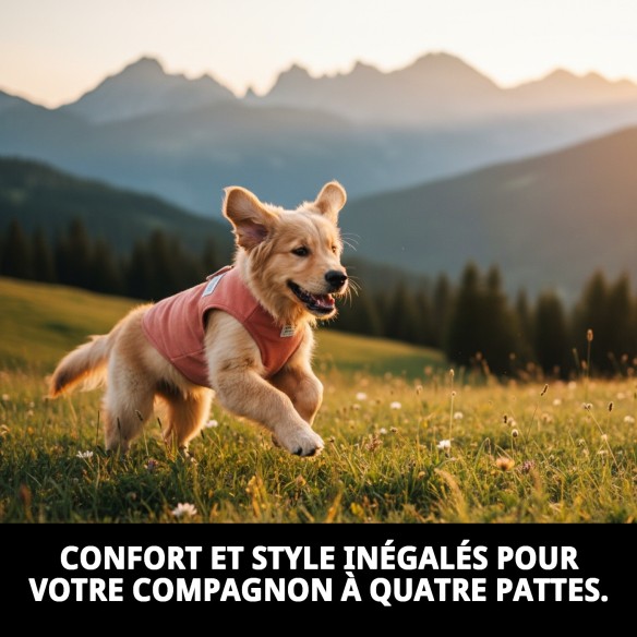 Gilet Moly Saumon T-XXS : Confort et Style pour votre Animal de Compagnie