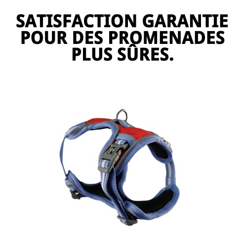 Harnais Extrême Réfléchissant M - 4 Positions pour votre Animal de Compagnie