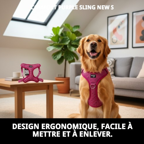 Harnais Violet Confort New S : Confort et Style pour votre Animal de Compagnie