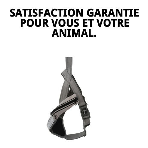 Harnais Confort avec Fermeture Éclair Optimisé pour Animaux de Compagnie L