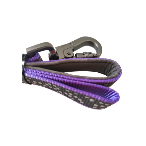 Ramal en nylon néoprène réfléchissant Burbuja pour des promenades en toute sécurité.