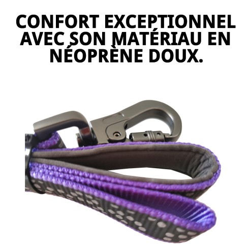 Ramal en nylon néoprène réfléchissant Burbuja pour des promenades en toute sécurité.