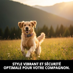 Collier Moly Néoprène Rainbow Reflect T-L pour Animaux de Compagnie 2