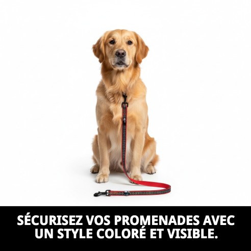 Ramal Moly Néoprène Rainbow Reflect T-S pour Animaux de Compagnie