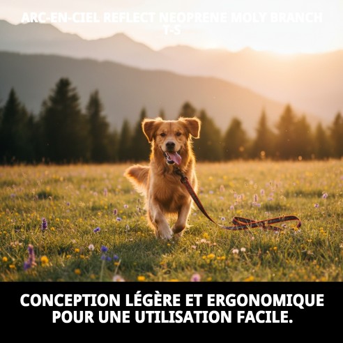 Ramal Moly Néoprène Rainbow Reflect T-S pour Animaux de Compagnie
