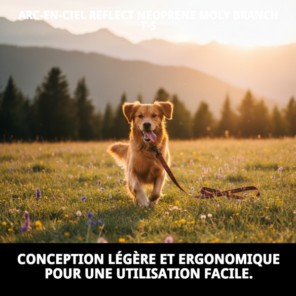 Ramal Moly Néoprène Rainbow Reflect T-S pour Animaux de Compagnie