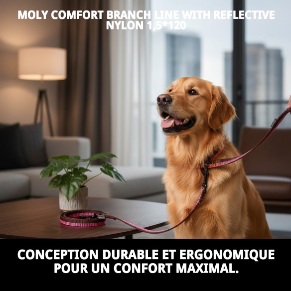 Ramal Moly Confort Réfléchissant 1,5*120 pour Animaux de Compagnie