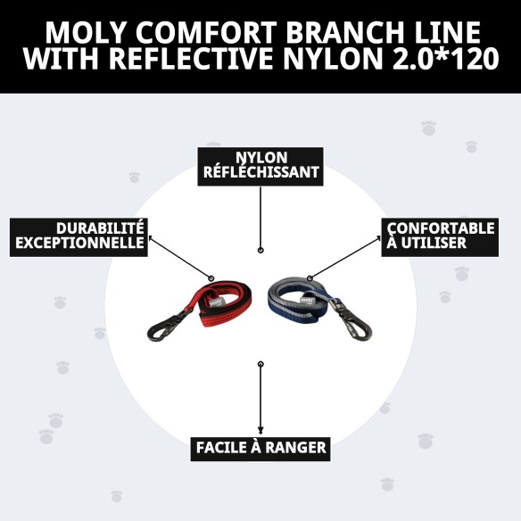 Ramal Moly Confort Réfléchissant pour des promenades sûres et confortables.