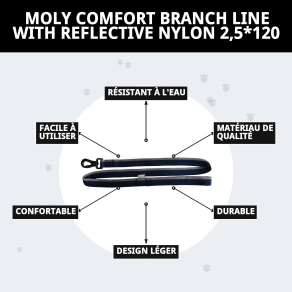 Ramal Moly Confort Réfléchissant 120cm | Sécurité et Style