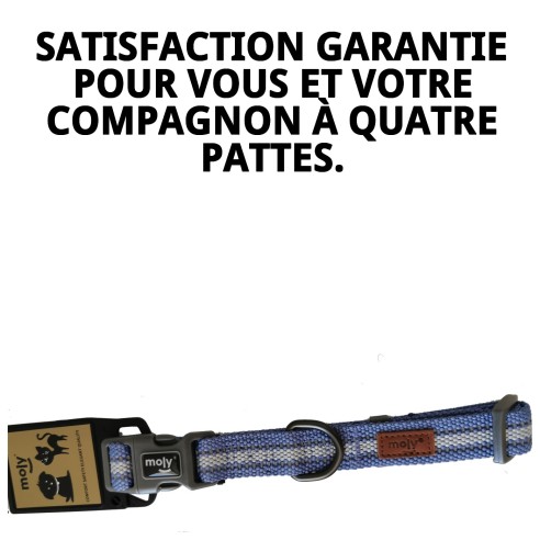 Collier Moly Easy Urban Réfléchissant pour votre animal de compagnie 2,5*43-66 CM