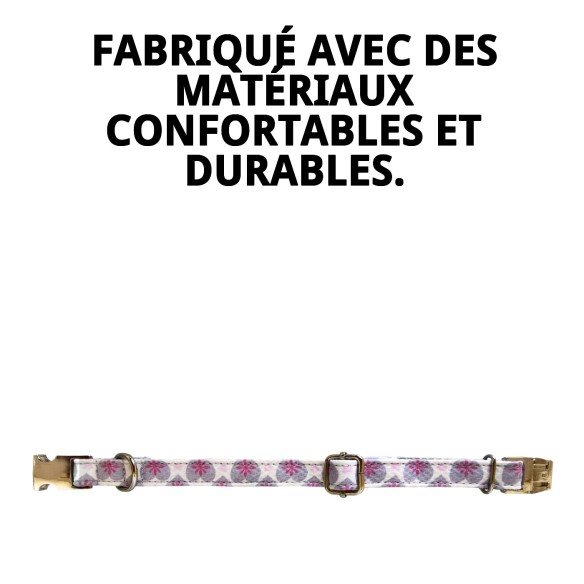 Collier Cœurs T-2 : Style et Confort pour votre Animal de Compagnie