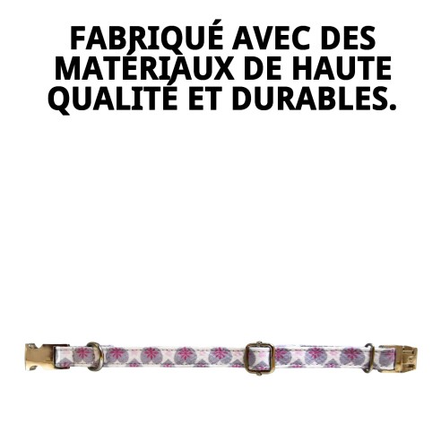 Collier Cœurs T-5 pour Chiens 40-50 cm - Style et Confort