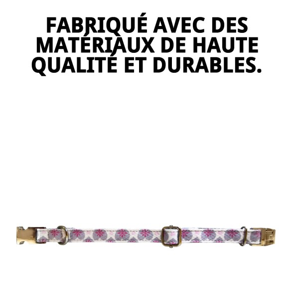 Collier Cœurs T-5 pour Chiens 40-50 cm - Style et Confort