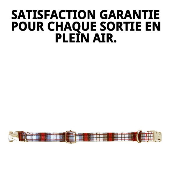 Collier Écossais T-1 pour Animaux de Compagnie - Style et Confort