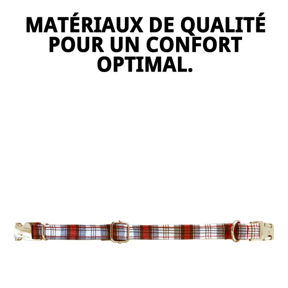 Collier Écossais T-2 : Style et Confort pour Votre Animal de Compagnie
