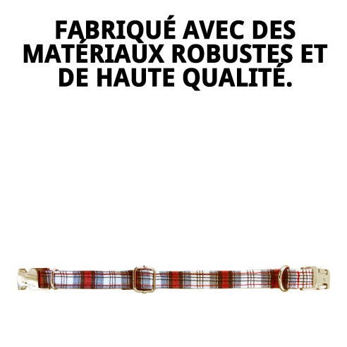 Collier Écossais T-3 : Style et Confort pour votre Animal de Compagnie