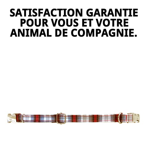 Collier Écossais T-3 : Style et Confort pour votre Animal de Compagnie