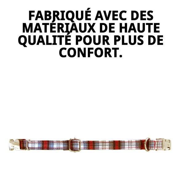 Collier Écossais T-4 pour Animaux de Compagnie 35-45 cm - Style Unique