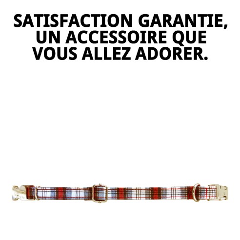 Collier Écossais T-5 : Style et Confort pour votre Animal de Compagnie