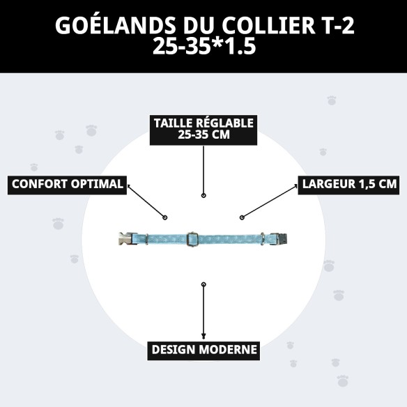 Collier Gaviotas T-2 : Style et Confort pour votre Animal de Compagnie