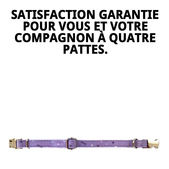 Collier Moly Lila T-1 pour Animaux de Compagnie - Taille 20-30 cm