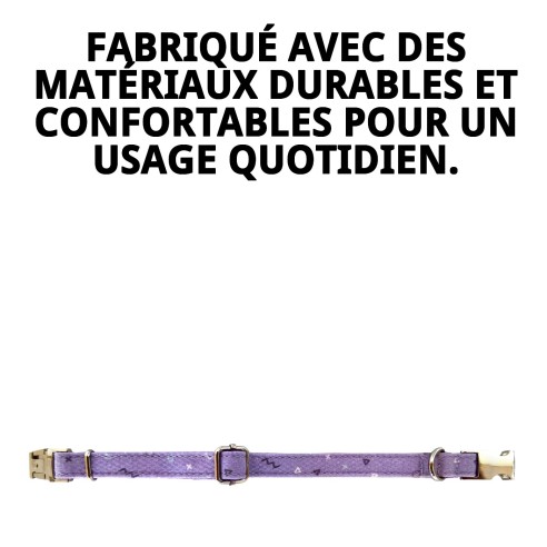 Collier Moly Lila T-3 30-40 cm pour votre animal de compagnie élégant.