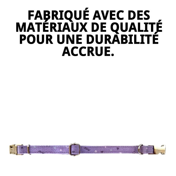 Collier Moly Lila T-4 pour Animaux de Compagnie - Style et Confort