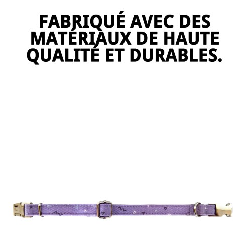 Collier Moly Lilas T-6 pour Animaux de Compagnie - Style et Confort