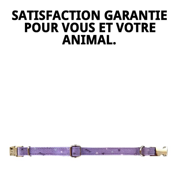 Collier Moly Lilas T-6 pour Animaux de Compagnie - Style et Confort