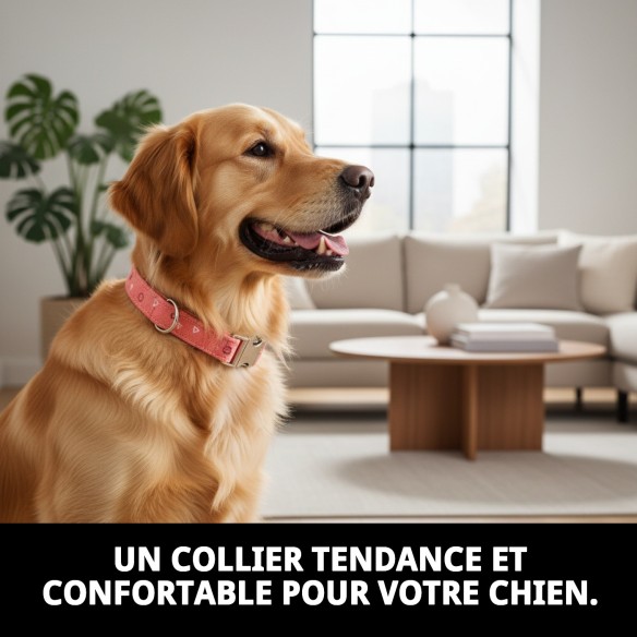 Collier Moly Saumon T-1 pour chiens 20-30 cm | Style et Sécurité