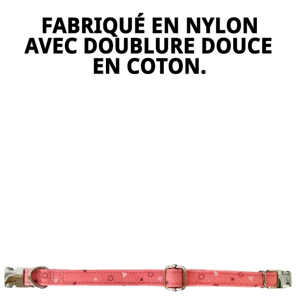 Collier Moly Saumon T-1 pour chiens 20-30 cm | Style et Sécurité