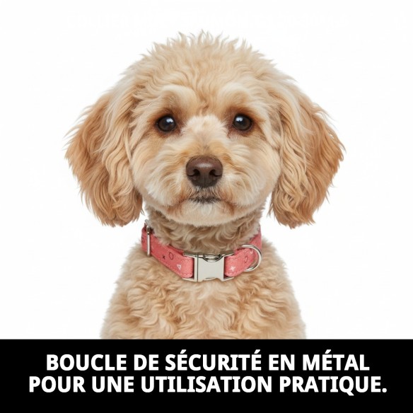 Collier Moly Saumon T-1 pour chiens 20-30 cm | Style et Sécurité
