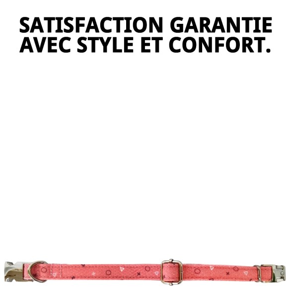 Collier Moly Saumon T-1 pour chiens 20-30 cm | Style et Sécurité