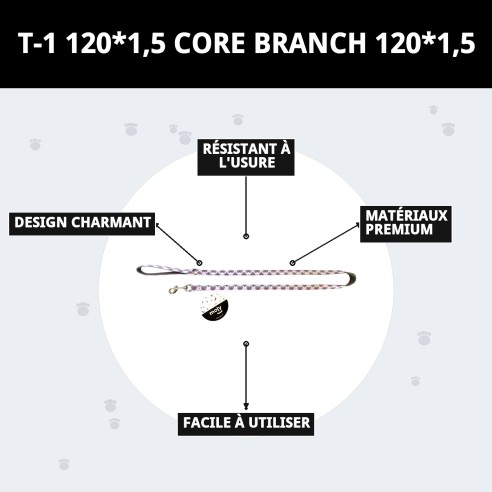Ramal Coeurs T-1 120*1,5 : Style et Confort pour votre Animal de Compagnie