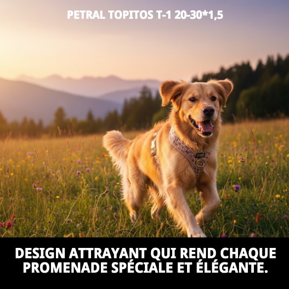 Collier PETRAL TOPITOS T-1 20-30*1,5 pour votre animal de compagnie.
