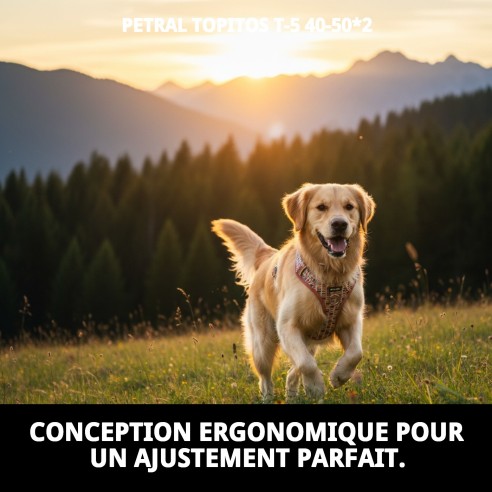 Petral Topitos T-5 pour Animaux de Compagnie 40-50*2 - Confort et Style