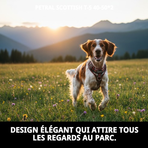 Petral Écossais T-5 : Style et Confort pour votre Animal de Compagnie