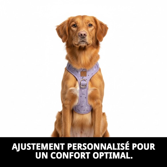 Petral Moly Lila T-5 pour animaux de compagnie 40-50 cm - Confort et style