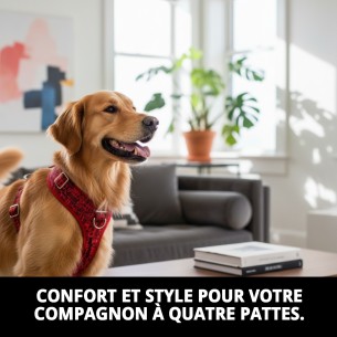 Petral Casitas Rojas T-5 pour Animaux de Compagnie 40-50 cm 2