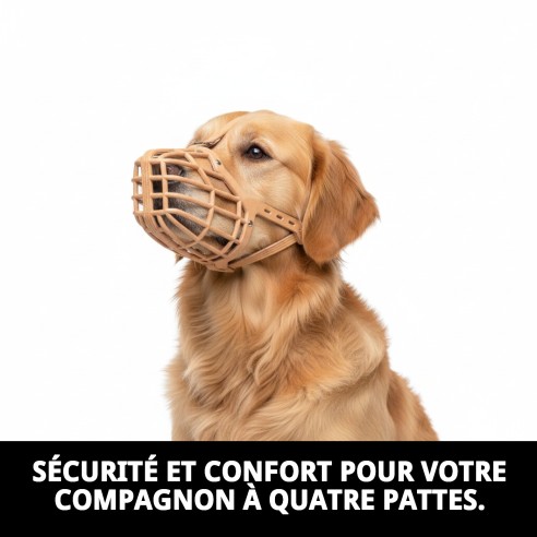 Muzzle en osier en cuir et plastique taille 2 pour votre animal de compagnie.