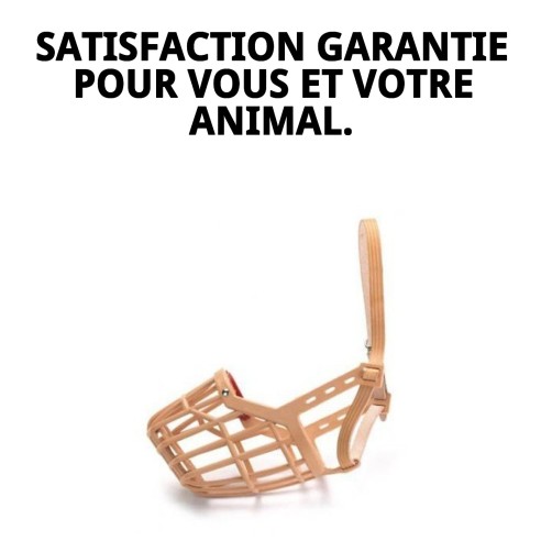 Muzzle en osier en cuir et plastique taille 2 pour votre animal de compagnie.