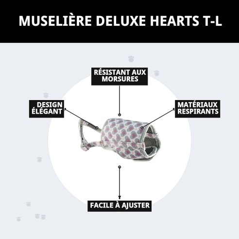 BOZAL DELUXE CŒURS T-L