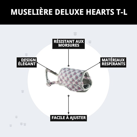 BOZAL DELUXE CŒURS T-L