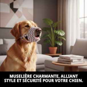Muzzle Deluxe Cœurs T-M : Confort et Style pour votre Animal de Compagnie 2
