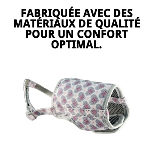 Muzzle Deluxe Cœurs T-M : Confort et Style pour votre Animal de Compagnie