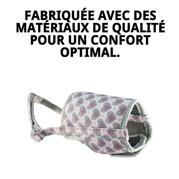 Muzzle Deluxe Cœurs T-M : Confort et Style pour votre Animal de Compagnie