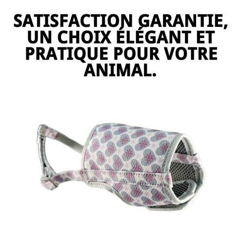 Muzzle Deluxe Cœurs T-M : Confort et Style pour votre Animal de Compagnie
