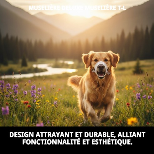 Muzzle Deluxe Topitos T-L : Confort et Style pour Votre Animal de Compagnie
