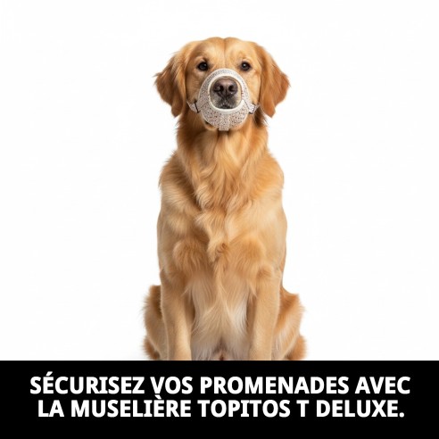 Muzzle Deluxe Topitos T-M : Confort et Style pour Votre Chien